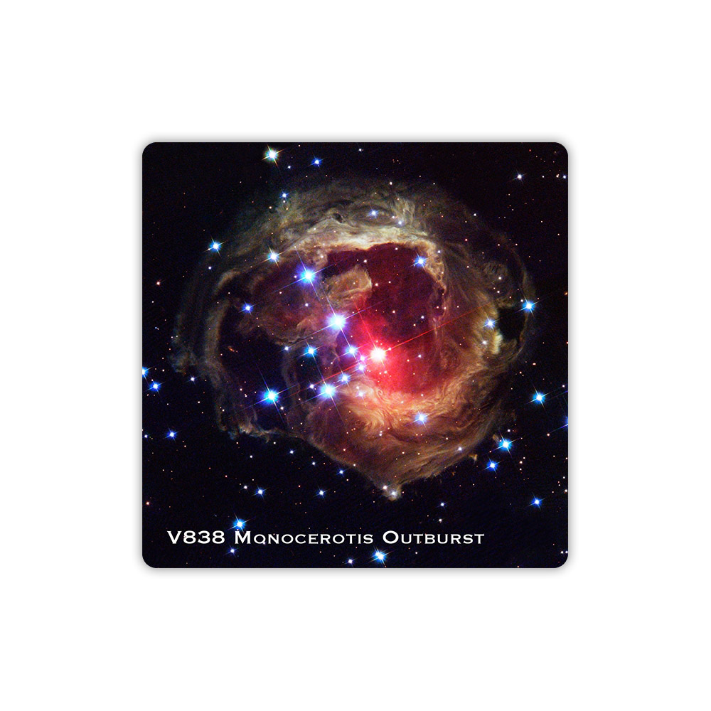1 x Beautiful Space Nebula Glass Coaster Kitchen Student Quality Gift #8764 
